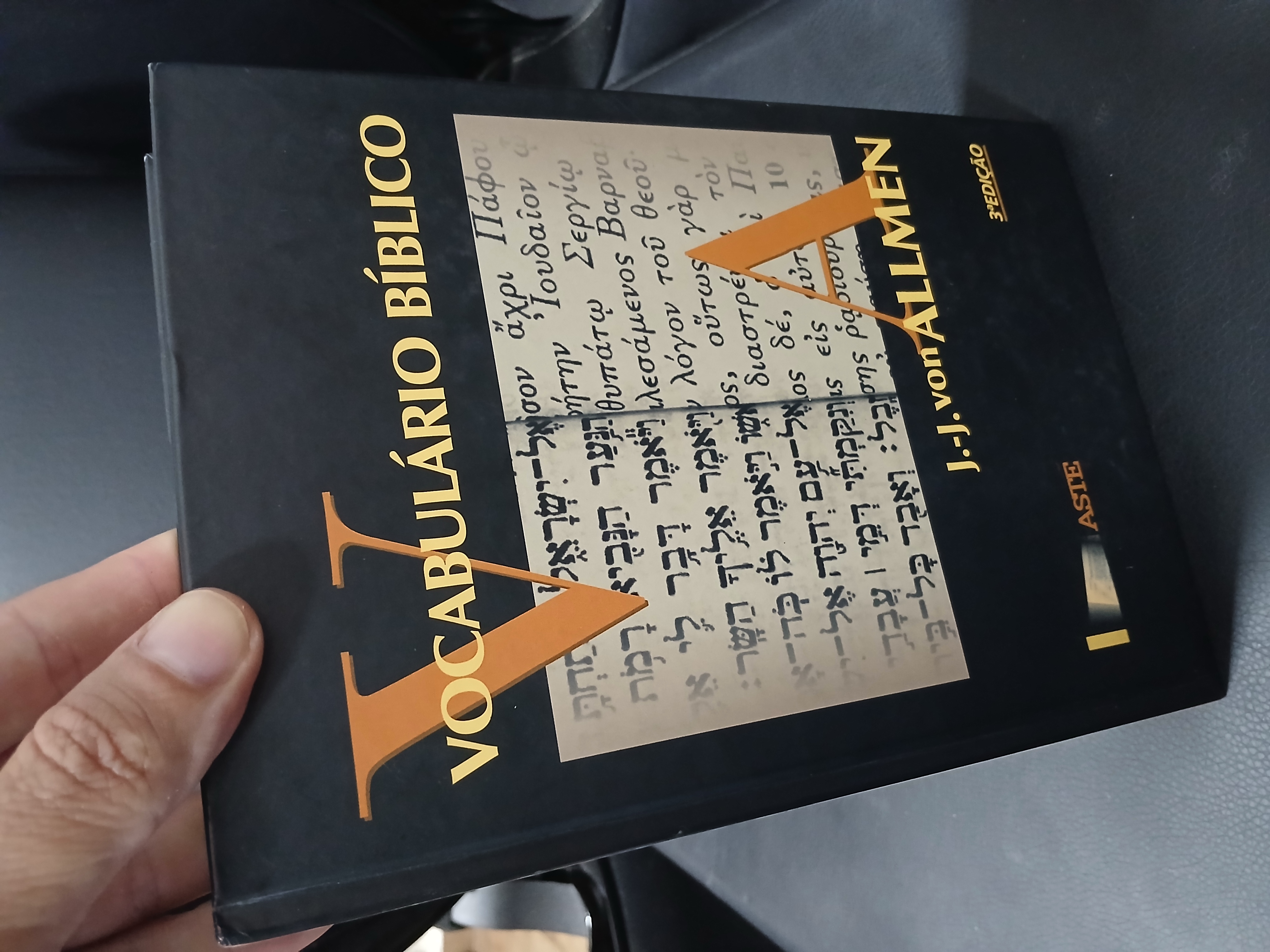 Capa de Vocabulário Bíblico J J von Allmen Dicionário Bíblico Teológico Estudo Bíblia - ASTE - capa dura, em excelente estado