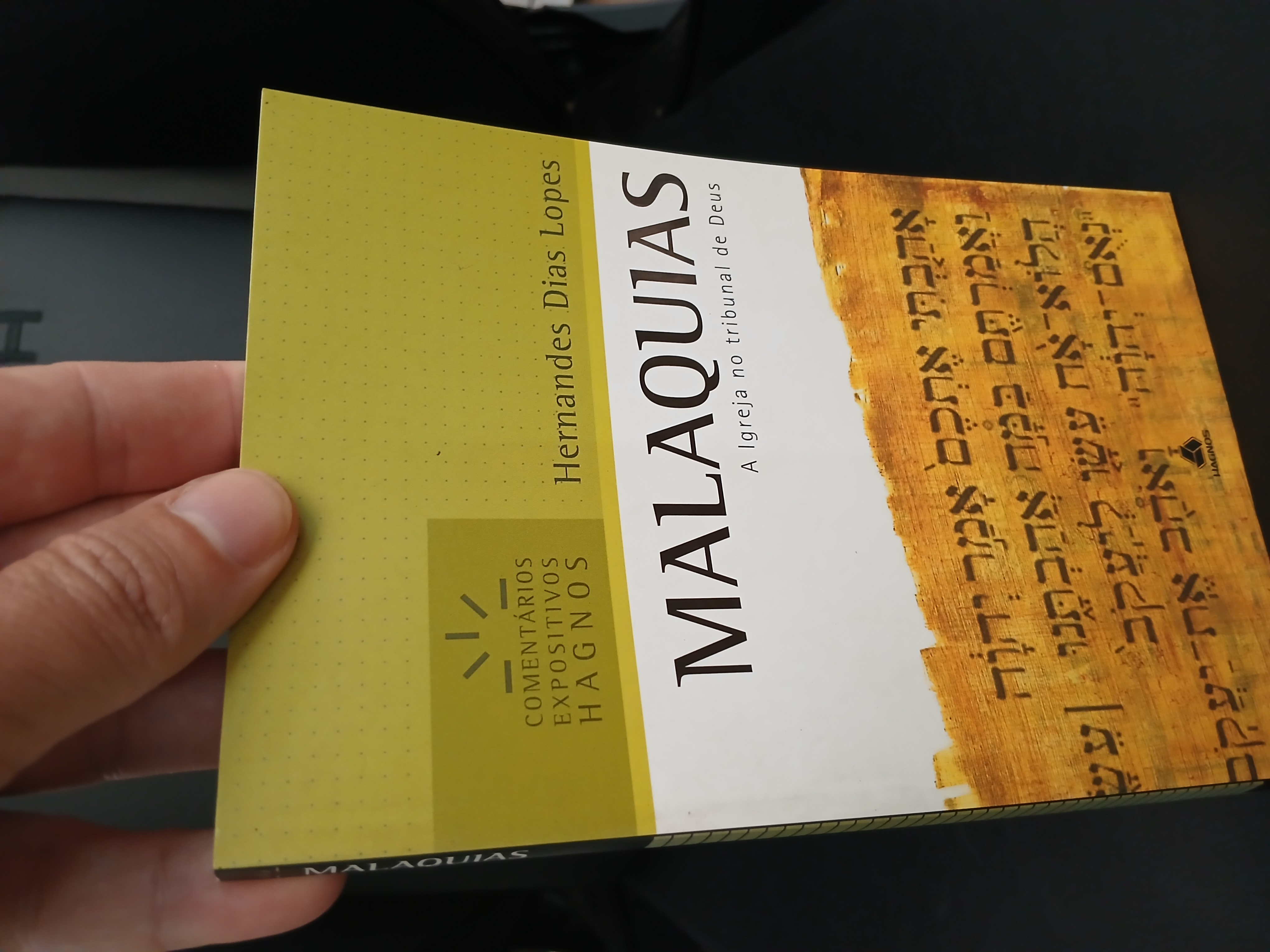 Capa de Malaquias: A igreja no tribunal de Deus (Série Comentários Expositivos), Hernandes Dias Lopes, Hagnos - em excelente estado