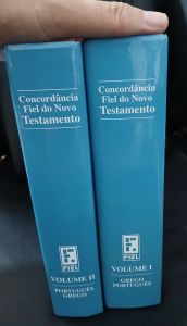 Capa de Concordância Fiel do Novo Testamento: Grego–Português / Português–Grego (2 volumes) | Capa dura, em ótimo estado