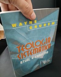 Capa de Teologia Sistemática, Wayne Grudem,  Vida Nova, Completa Atual e Exaustiva Livro Teológico - em ótimo estado