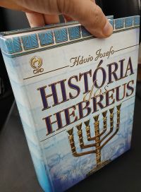 Capa de História dos Hebreus - Flávio Josefo - Obra Completa História Bíblica Antiguidades Judaicas, CPAD - em ótimo estado